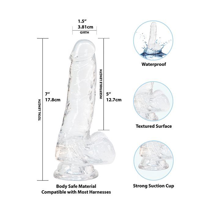 Crystal Addiction 7" Dong - Clear