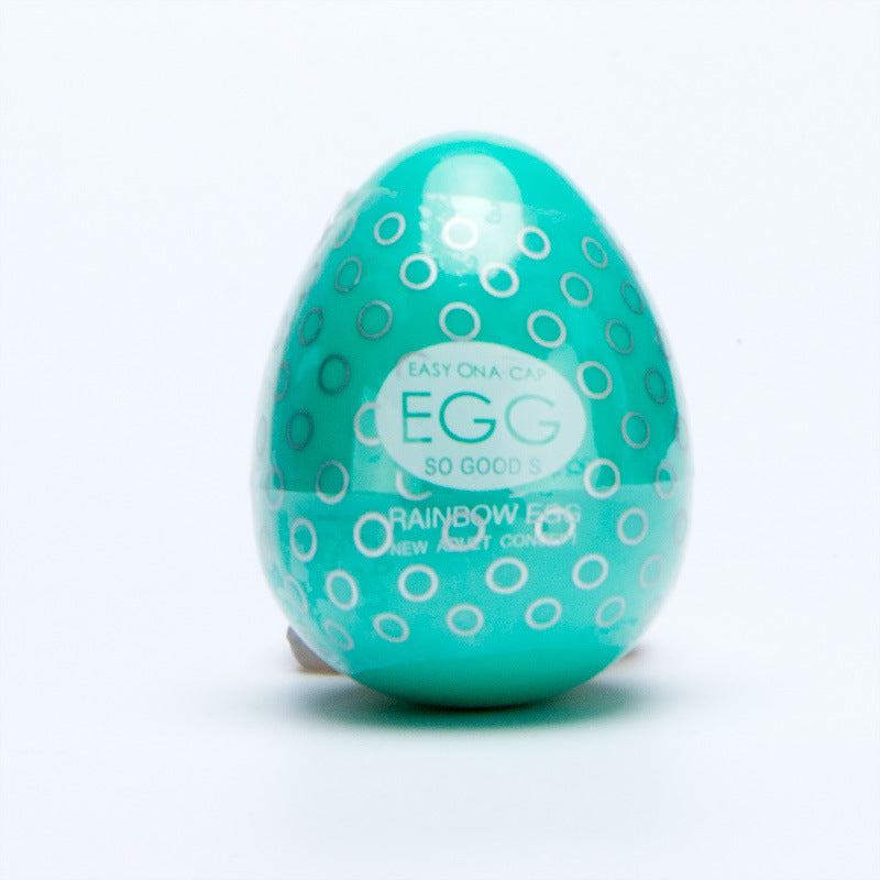 Egg Rainbow Egg Pocket Masturbator - Green with Bumps Type