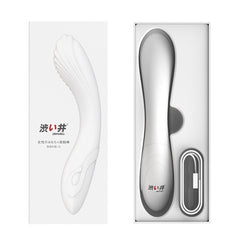 Dry Well G-Spot Vibrator – Flexible Silicone Massager - White