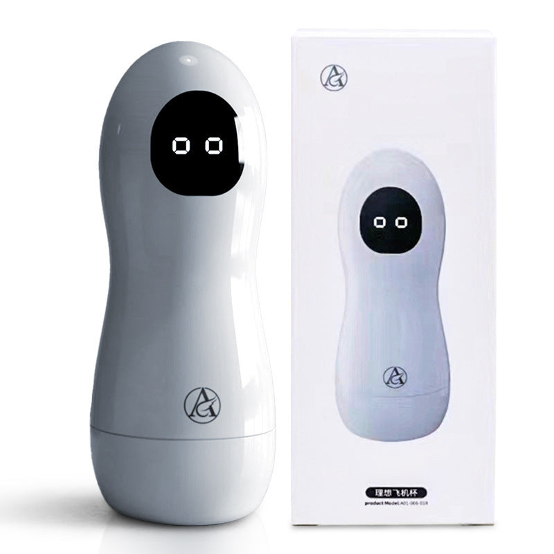 Ideal Male Masturbator Cup – Manual Bullet Vibration Version with Realistic Mold