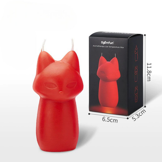 Roomfun Fox Scented Low-Temperature Massage Candle - Red