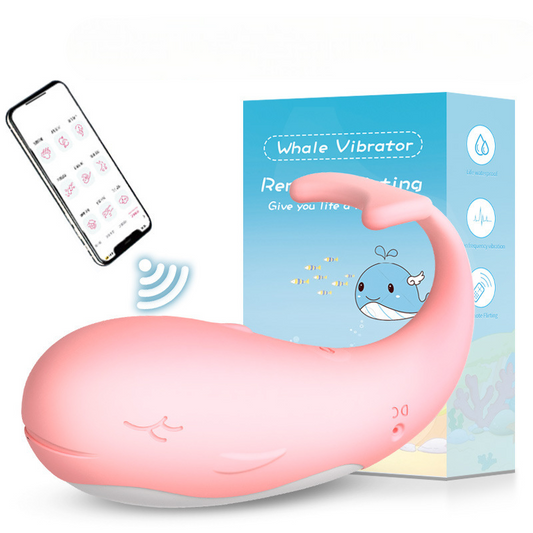 Whale Vibrating Egg App Control Wearable Vibrator for Women - Pink